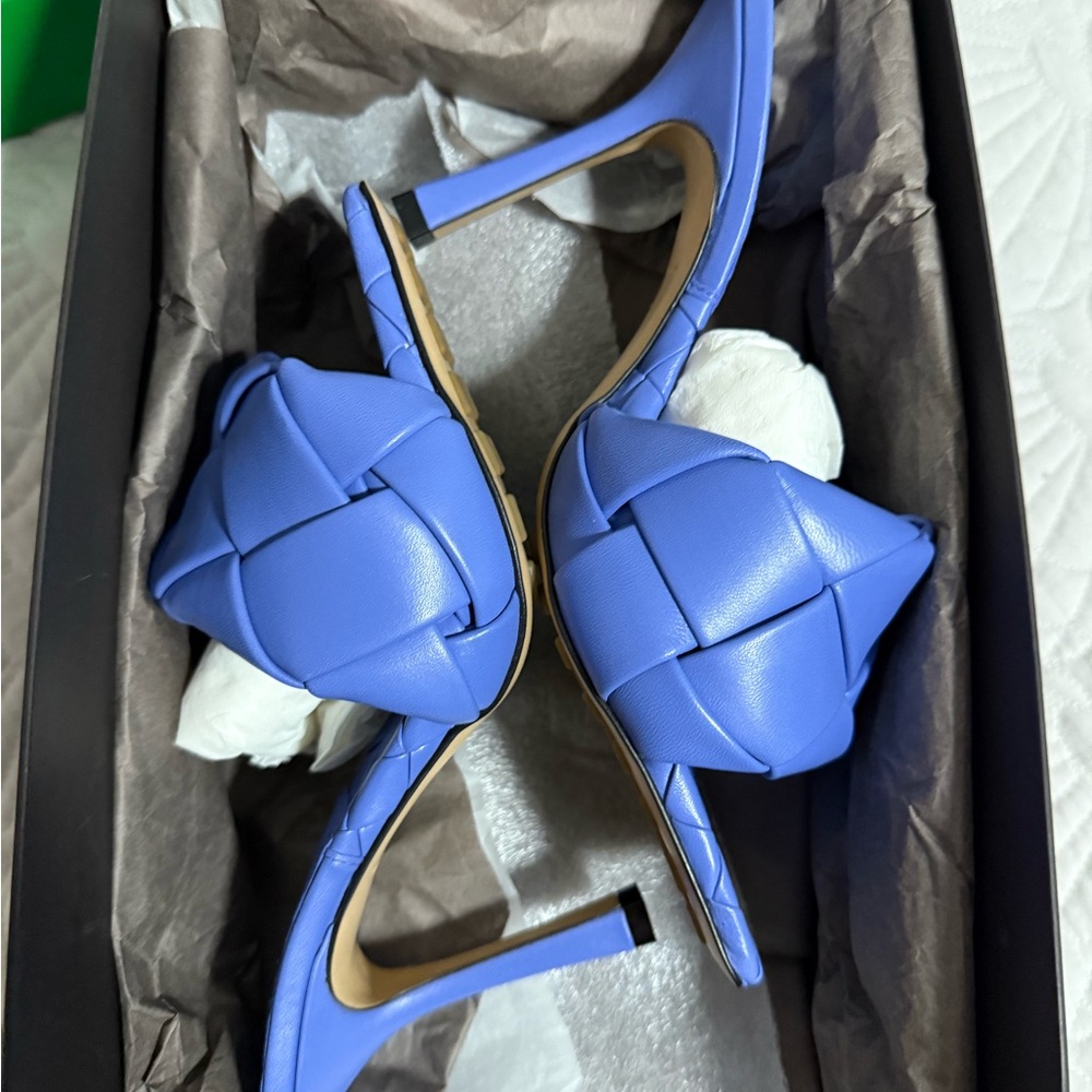 Women's Blue Heeled Sandals